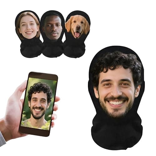 DVDKOLA Custom Mask With Full Face Personalized Face Stretch Mask Personalized Funny Mesh Face Mask Halloween Gifts - Image 1