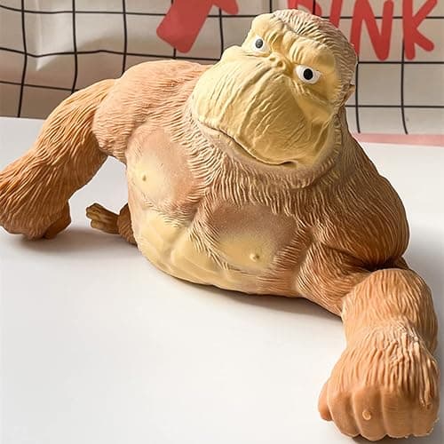 YJHWLF Stretchy Glue-Sand Filled Rubber Gorilla Soft Latex Decompression Doll Toy, Animal High-Elastic Stretchable, Adults' Decompression Toy thumbnail 2