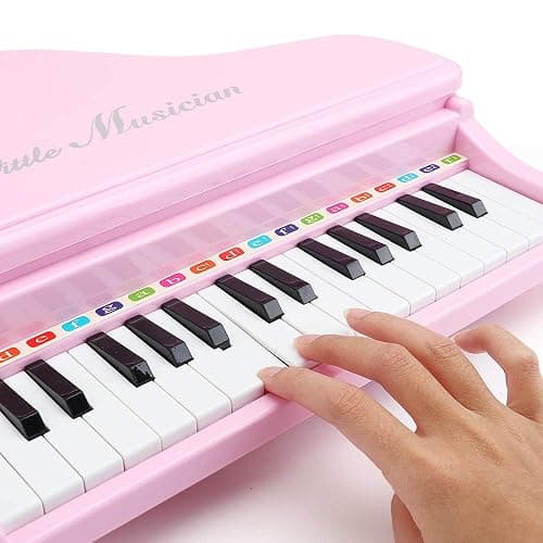 Amy&Benton Toddler Piano Toy for Baby Girls Pink Toy Piano Keyboard for 2 3 4 Year Old Birthday Gifts for Girls thumbnail 6