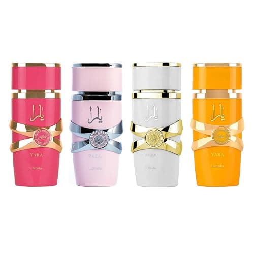 Lattafa Yara (3.4 Fl Oz (Pack of 4), Yara Set) - Image 1
