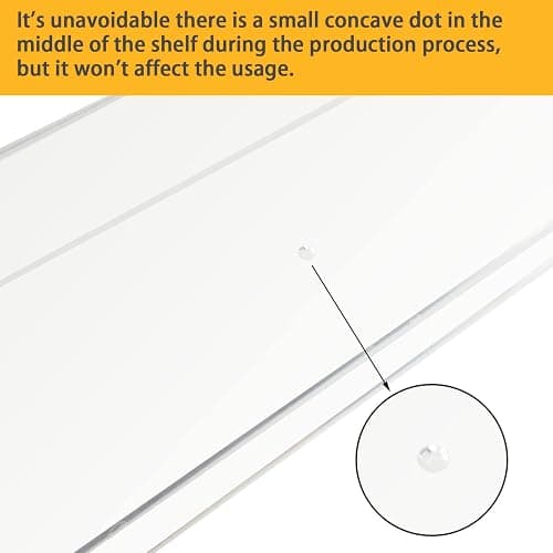 Weiai Clear Acrylic Shelf 15" Invisible Floating Wall Ledge Bookshelf, Kids Book Display Shelves Wall Mounted (15 Inch 3Pack) thumbnail 5
