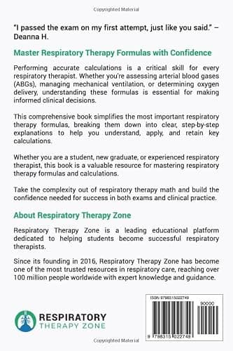 Respiratory Therapy Formulas and Calculations: Reference Guide and Practice Problems thumbnail 2