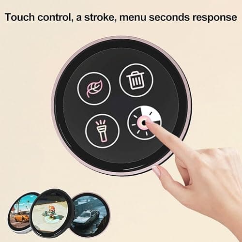 Smart Digital Badge with Touch Screen - 1.85" HD Electronic Badge for Fandom & Anime, Customizable GIF/Photo/Video Display, 18H Battery & LED Lights, Metal ACG Accessory for Bag & Cosplay thumbnail 5