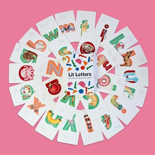 Lit Letters Phonics Flashcards - Kindergarten ABC Sounds & Word Building thumbnail 5