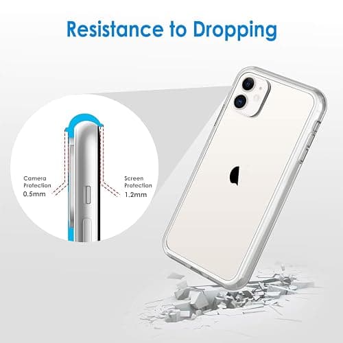 JETech Case for iPhone 11 6.1-Inch, Non-Yellowing Shockproof Phone Bumper Cover, Anti-Scratch Clear Back (Clear) thumbnail 6