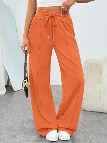 Trendy Queen Womens Wide Leg Sweatpants Baggy Loose Fall Barrel Casual Lounge Athletic Pants Comfy Teen Girl Cute Joggers thumbnail 3