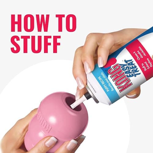KONG - Puppy Toy Natural Teething Rubber - Fun to Chew, Chase and Fetch - for Small Puppies - Pink thumbnail 5