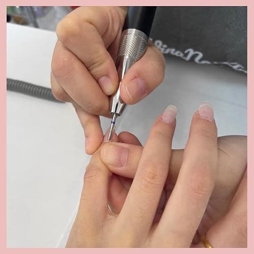30 Pcs Nail Drill Bits Set with Stylish Nail Drill Bit Holder and Sanding Bands for Nail Drill,Professional Diamond Ceramic Nail Drill Bit for Electric Nail Drill Machines with 2/32" Interface thumbnail 7