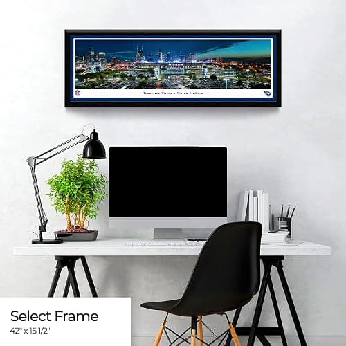 Nissan Stadium, Home of The Tennessee Titans - Panoramic NFL Posters and Framed Pictures by Blakeway Panoramas - Single Mat, Select Frame thumbnail 5