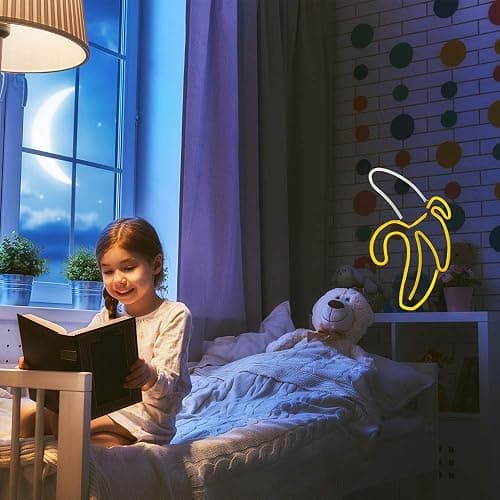 ENUOLI Banana Neon Signs,Banana Neon Light 11.4"x7.9" inch LED Neon Lights for Wall Decor,USB/Battery Powered Night Lamps Light Up Signs for Christmas,Birthday Party, Kids Living Room,Home Decor thumbnail 5