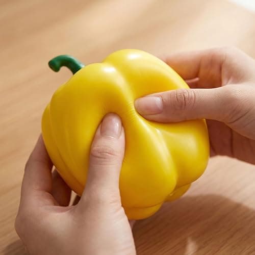 Simulation Green Pepper Squishy Toy, Stress Relief Squeeze Toy for & Adults, Sensory Fidget Toy for Office & Home thumbnail 2