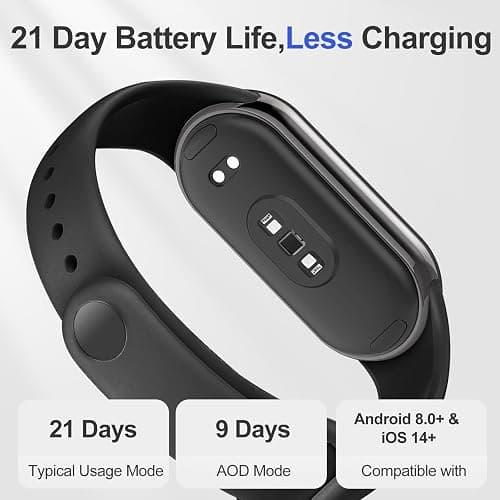 Xiaomi Smart Band 10 - Autonomie jusqu'à 21 Jours, écran 1,72", AMOLED avec taux de rafraîchissement de 60 Hz, Sommeil, Stress, SpO2, Moniteur de fréquence Cardiaque, 5 ATM, Mi Fitness, Noir thumbnail 4
