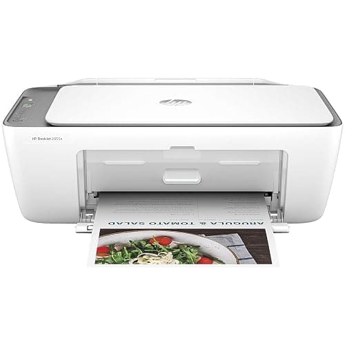 HP DeskJet 2855e Wireless All-in-One Color Inkjet Printer, Scanner, Copier, Best-for-home, 3 months of Instant Ink included, Single-band Wi-Fi connectivity (588S5A) - Image 1