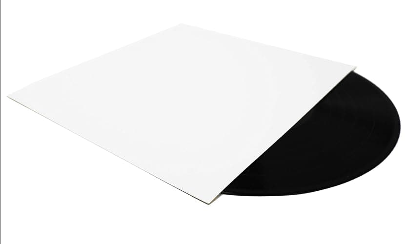 BIG FUDGE Pro Blank Album Jackets. 20 Album Covers (350gsm) Record Jackets. 12 Inch LP Vinyl Cover for Vinyl Record Inner Sleeves and Outer Sleeves. LP Jacket Covers, Cardboard Record Covers (White) thumbnail 5