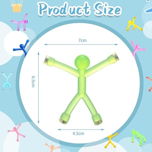 Jerify 20 Pcs Easter Magnetic Travel Toys Magnetic Cute Man Refrigerator Magnet People Colorful Fridge Toy Humanoid Fun Magnet Toy Easter Basket Stuffer for Adult Craft(10 Colors) thumbnail 2