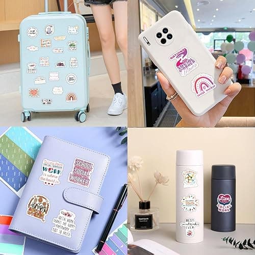 UBOFUGS 120 PCS Social Worker Stickers,ocial Justice Stickers,Social Work Values Stickers,Water Bottle Laptop Journal Stickers,Social Workers Gift thumbnail 6