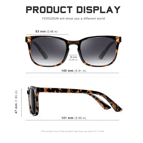 FEIDUSUN Polarized Sunglasses for Women and Men Classic Trendy Sun Glasses with UV Protection thumbnail 4