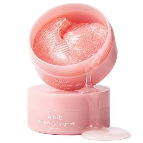 Abib PDRN Retinal Eye Patches for Rejuvenating & Puffy Eyes with Glow Jelly, Niacinamide, 60 Count, Korean Skin Care - Image 1