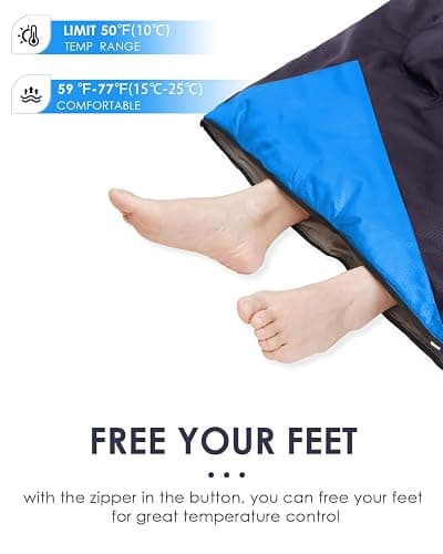 Sleeping Bags for Adults Backpacking Lightweight Waterproof- Cold Weather Sleeping Bag for Girls Boys Mens for Warm Camping Hiking Outdoor Travel Hunting with Compression Bags thumbnail 6