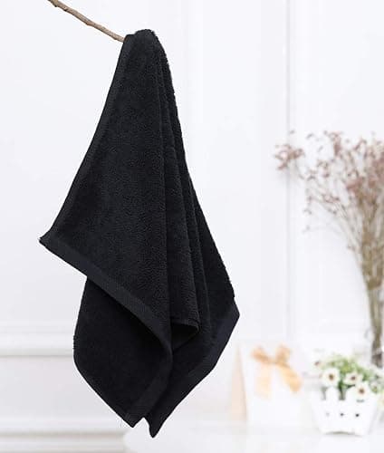PERFEHAIR Black Salon Towels (2-Pack, 16 X 27 Inches)-Barber Hand Cotton Towel for Gym, Bath, Spa, Shaving, Shampoo thumbnail 7