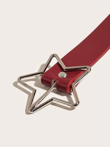Verdusa Women's Double Grommet PU Leather Belt Punk Buckle Waist Belts thumbnail 4