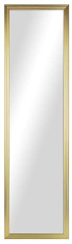 13x49 Rectangle Standing Floor Mirror, Wall-Mountable & Freestanding Options, High-Definition Glass Mirror with Scratch-Resistant Surface - Ideal for Bedroom or Bathroom (Gold) - Image 1