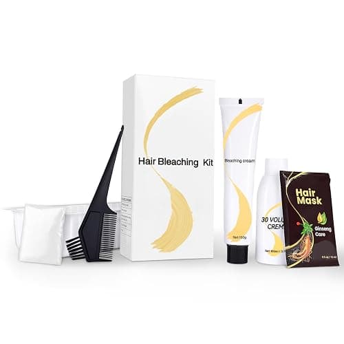 Gentle Cream Hair Bleach Kit, Ammonia-Free Bleach for Hair with Developer, Lifts Up to 8 Levels, No-Drip Hair Lightening Kit for Home Use - Image 1