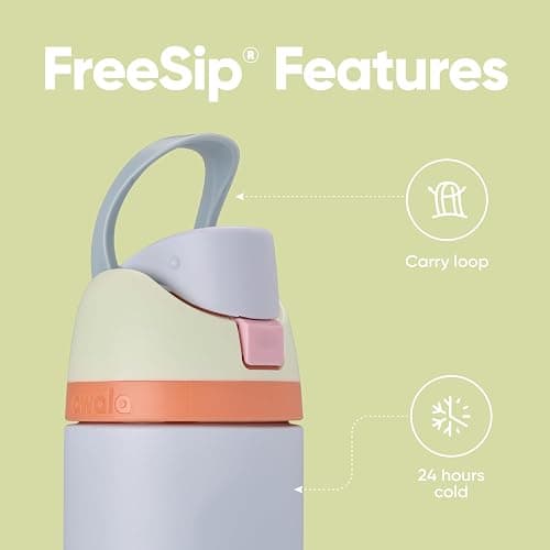 Owala FreeSip Insulated Stainless Steel Water Bottle with Straw for Sports and Travel, Leak Proof, BPA-Free, 710ml, Beach House thumbnail 3