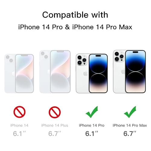 JETech Camera Lens Protector for iPhone 14 Pro 6.1-Inch and iPhone 14 Pro Max 6.7-Inch, 9H Tempered Glass, Anti-Scratch, Case Friendly, Does Not Affect Night Shots, HD Clear, 3-Pack thumbnail 2