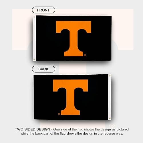Desert Cactus University of Tennessee UT Flag - 3 x 5 Feet Volunteers Banner, Indoor/Outdoor Durable Fabric, 100% Polyester Design (Design Z) thumbnail 2