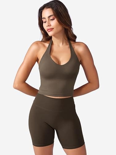 YEOREO Halter Crop Top Tank Top, Camisole thumbnail 5