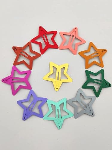 Hair Clips for Girls, CYBAUG 100-Pack Star Metal Hair Clips for Toddlers,Kids,Women, Cute Snap Hair Barrettes for Fine/Thick Hair Candy Color Hair Accessories thumbnail 4