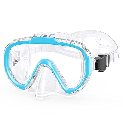 Norabidea Swim Goggles Adult Kids, Anti Fog Swimming Goggles with Nose Cover,No Leaking Clear Snorkel Dive Mask 180 Wide View Men Women Youth Boys Girls - Image 1