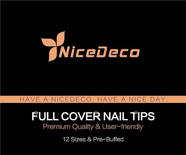 Nicedeco XS Short Almond Nail Tips, Press on Nails, Clear Full Cover Natural False Nails Gel X Nails for Extensions, Acrylic Nails, Resin Clear Strong False Nails 12 Sizes 216PCS thumbnail 10