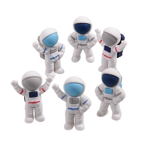 HILAZA 18Pcs Cute Outer Space Themed Erasers for Kids Bulk, Kawaii Fun Spaceman Desk Pet Pencil Erasers for School Classroom Supplies Prize Gifts Party Favors - Image 1