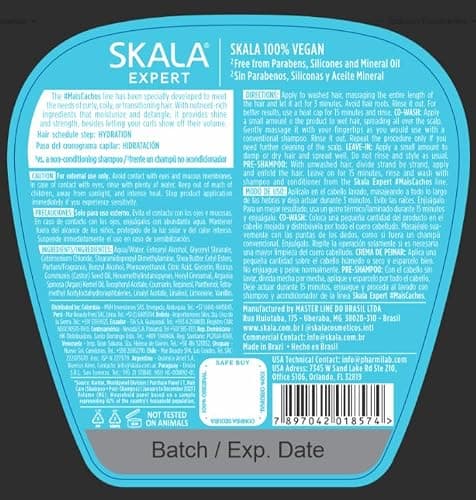 SKALA Mais Cachos Hair Type 3ABC - Eliminate Anti Frizz, For Curly Hair -2 in 1 Conditioning Treatment Cream and Cream To Comb 100% VEGAN 35.2 Oz (1 Pack) thumbnail 2