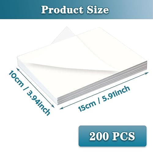 Diamond Painting Release Paper, Double-Sided Non-Stick Release Paper for Diamond Art 15x10cm Diamond Painting Cover Replacement for 5D Diamond Painting Accessories and Tools - 200 Pieces thumbnail 2