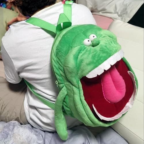 ENOMIN Ghost Slimer Bag Plush Backpack with Adjustable Straps 14-inch, Your Ghostly Companion on the Go thumbnail 4