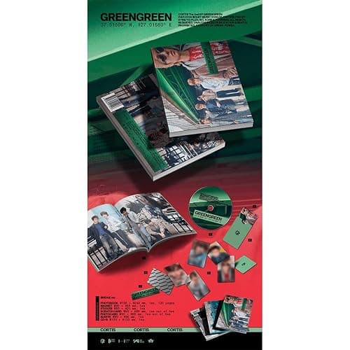CORTIS [The 2nd EP GreenGreen Album](BRIDGE Ver.) + 3 Extra Photocards Set thumbnail 2