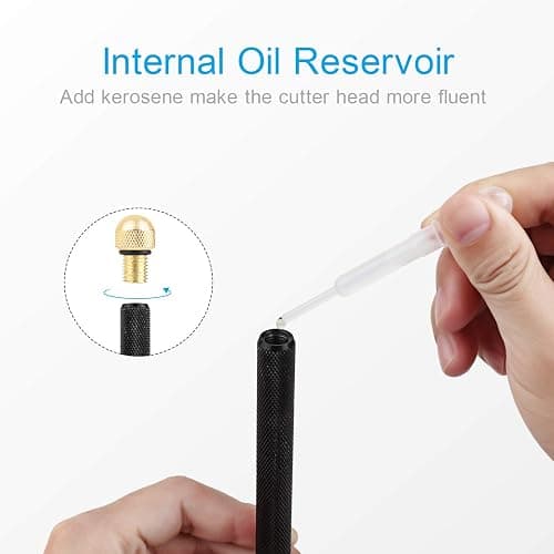 Glass Cutter 2mm-20mm, Upgrade Glass Cutter Tool, Pencil Style Oil Feed Carbide Tip for Glass Cutting/Tiles/Mirror/Mosaic. thumbnail 7