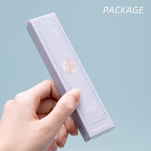 Kaco Gel Pens Cute Stationery 3 Pieces 0.5mm Fine Point, Quick Drying Pens for Journaling Aesthetic Office Supplies, 2 Black Ink and 1 Coral Ink thumbnail 4