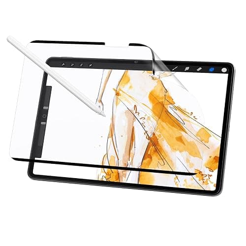 IRUYO FL Nano-Suction Paper Feel Screen Protector for iPad Pro 11 inch 2024, Removable, Reusable, Write as Real Paper, Anti Glare, Stable - Image 1