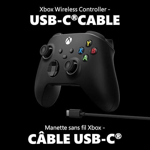 XBOX Core Wireless Gaming Controller + USB-C Cable for Series X|S, One, Windows PC, Android, and iOS thumbnail 2