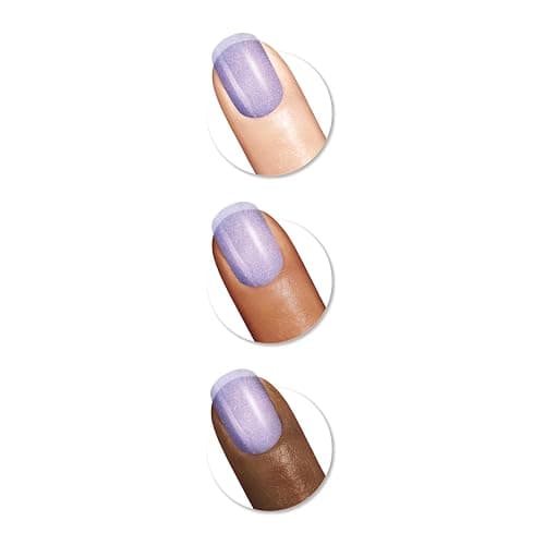 Sally Hansen Insta-Dri Galactic Nail Polish | Quick Dry, Long Lasting, Streak-Free Shine | Semi-Opaque, Shimmery | 110 Ne-Blue-la | Holographic Blue-Purple Nail Color thumbnail 3