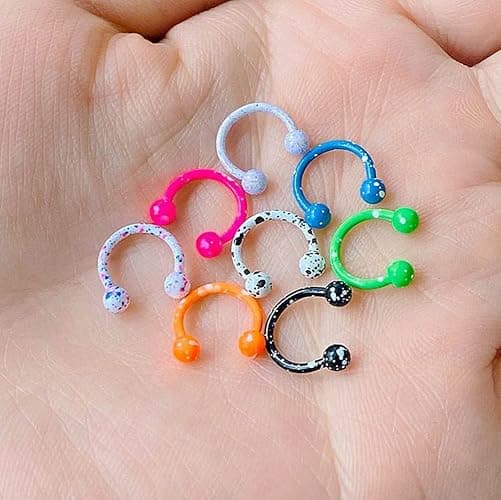 20 Pieces 16G Stainless Steel Septum Jewelry thumbnail 4