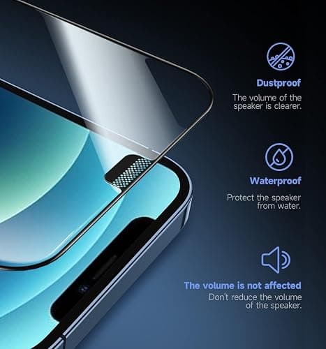 MAGIC JOHN 2 Pack for iPhone 12/iPhone 12 Pro 6.1 inch Tempered Glass Screen Protector, Auto Dust-Elimination Installation, Bubble Free, HD Clear, Easy Installation thumbnail 4