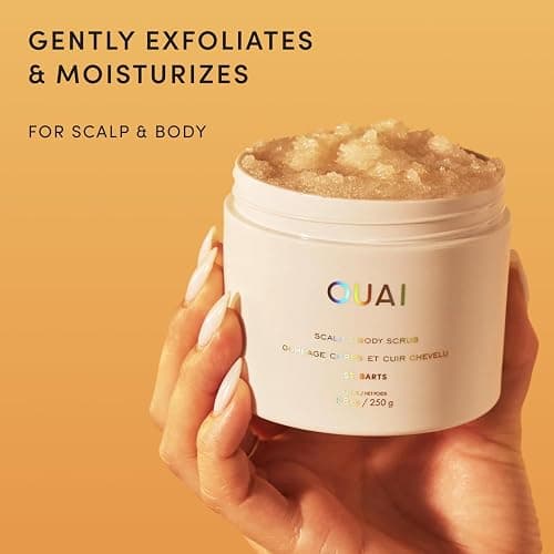 OUAI Scalp & Body Scrub, St. Barts - Exfoliating Body Scrub with Sugar & Coconut Oil Blend for Smooth, Moisturized Skin - Gentle Scalp Exfoliator for Removing Product Build Up (8.8 Oz) thumbnail 2