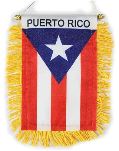 Puerto Rico Novelty Mini Boxing Gloves and Window Hanger Flag Combo thumbnail 4