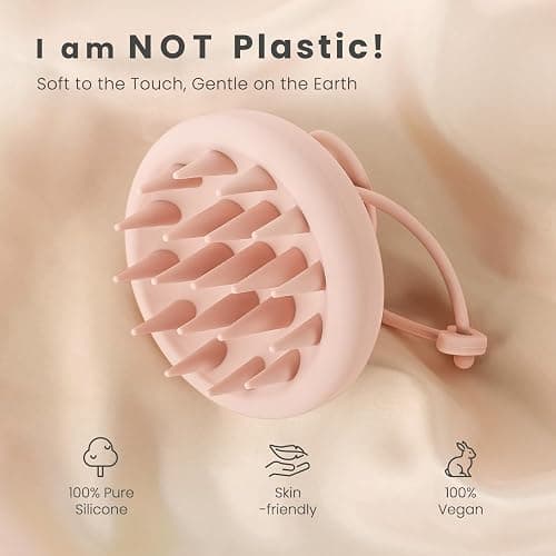 AIMIKE Scalp Massager - Silicone Shampoo Brush for Hair, Dandruff Removal & Hair Growth Stimulator - Exfoliator for Dry & Wet Scalp thumbnail 2