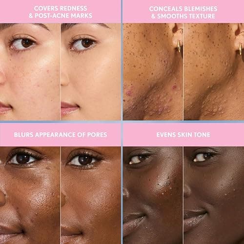 COVERGIRL Clean Fresh Blurring Skin Tint with SPF 30, 405 Fair Cool, Liquid Foundation, Soft Matte Finish, Smooths, Brightens, Blurs Pores, Mineral Sunscreen, Vegan Formula thumbnail 5